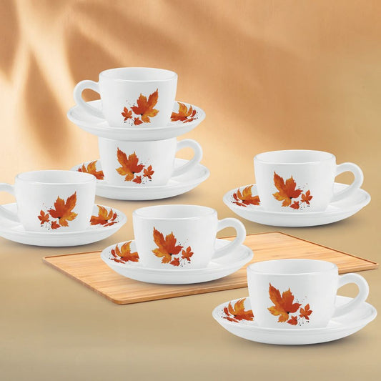 Treo Ophelia Collection Mapelle Opalware 13 CL Cup Saucer Set - 1